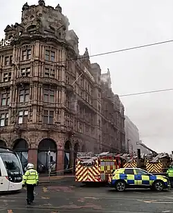 Jenners former department store on fire 23 January 2023