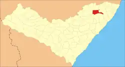 Location of Joaquim Gomes in Alagoas
