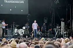 Tim on stage at Jodrell Bank Live in 2011