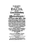 Das Alt- und Neu-Teutsche Dacia by Johannes Tröster (1666)
