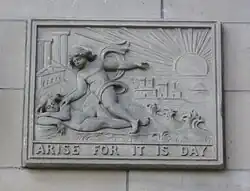 John Day's motto on the facade of Edinburgh Central Library.