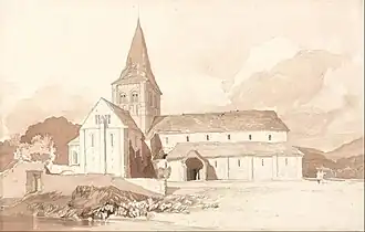 Normandy scene by Cotman