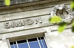 John Simon's name as it appears on the LSHTM Frieze