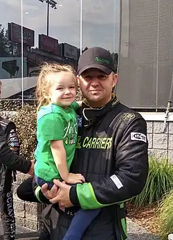 Josh Hart with daughter Helen.
