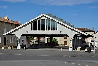 The market hall in Joussé