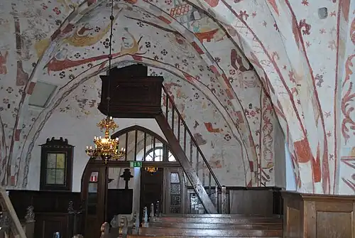 View of the interior towards the west