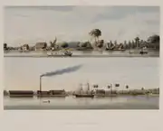 Views of plantations on the river Surinam. Jagtlust and Suzanna's Daal, with Gerard Voorduin, 1860-1862