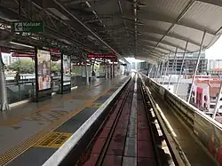 View of Platform 2 (Putra Heights-bound) of the station