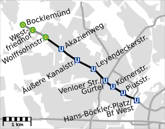 Map of Ehrenfeld tunnel and extension