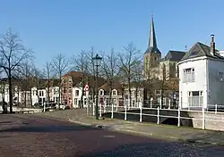 The Bovenkerk from the Prinsenstraat-Burgwal
