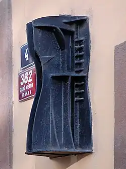 Tailor's dummy - Gown, Na Můstku street 4, Prague (1970s)