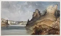 Karl Bodmer, View of the Stone Walls, 1833