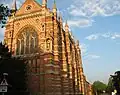 Keble College Chapel from Parks Road, at the junction with Keble Road.