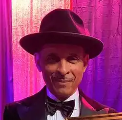 Burke at the National R&B Music Society Awards Ceremony in 2022