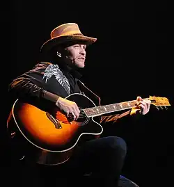 Skinner performing in 2009