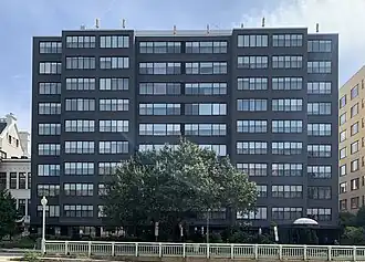 The façade of the Kimpton Banneker Hotel in Washington, D.C.