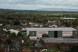 Kingsholm Stadium and its surrounding areas.