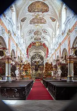 Interior of the church