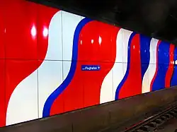 Wall art in the station