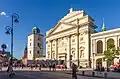 St. Anne's Church in Warsaw with colonnade