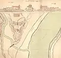 Koknese Fortress. The battle took place on the banks of the Daugava Valley behind the city walls.