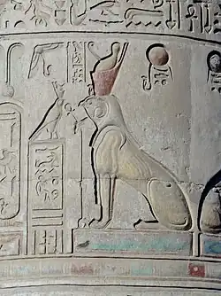 Kom Ombo, column detail