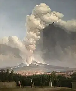An Eruption of Vesuvius, with a View of Naples