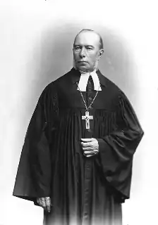 L. M. von Otto, a Lutheran pastor from Poland wearing an earlier style of clerical collar.