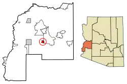 Location of Brenda in La Paz County, Arizona
