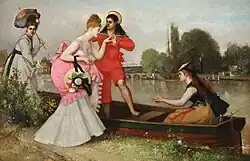 On the Boat, c. 1874