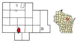 Location of Antigo in Langlade County, Wisconsin