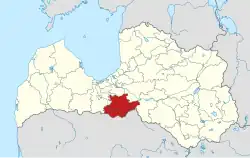 Location of Bauska Municipality