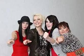 LaViVe in 2010 (L-R: Meike Ehnert, Katrin Mehlberg, Julia Köster, Sarah Rensing)