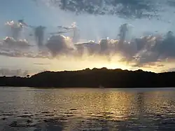 Hills and woods around Lawrenny Quay