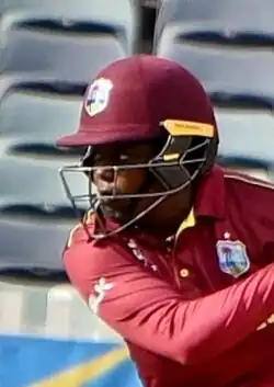 Kirby batting for the West Indies during the 2020 ICC Women's T20 World Cup