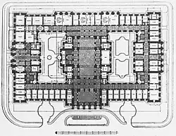 Historicism: Reich Court Building, floor plan