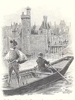 Passage of the Seine at the ferry of Nesle.