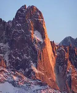 The north face of the Petit Dru