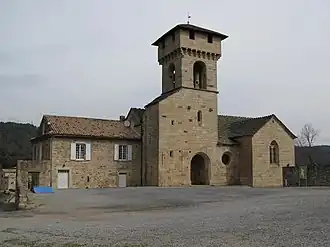 The church in Les Salelles