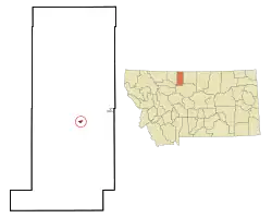 Location of Chester, Montana