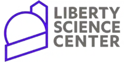 The logo of the Liberty Science Center