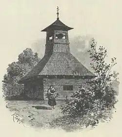 Wooden belfry in Lichkov