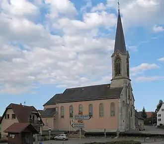 The church in Liebsdorf