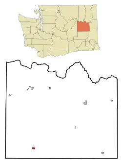 Location of Odessa, Washington