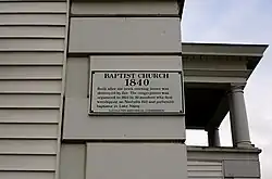 History of the First Baptist Church