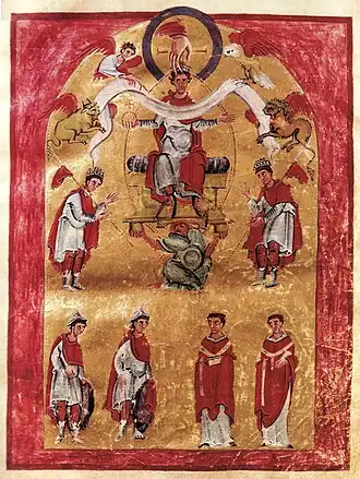 Apotheosis of Otto III. Liuthar Gospels