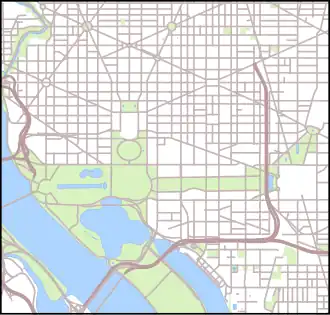United States Supreme Court Building is located in Central Washington, D.C.