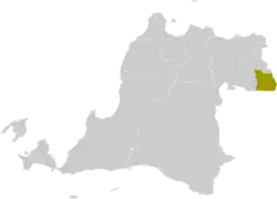 Location within Banten