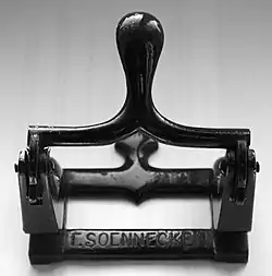 Antique Soennecken hole punch