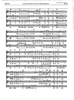 Second music sheet